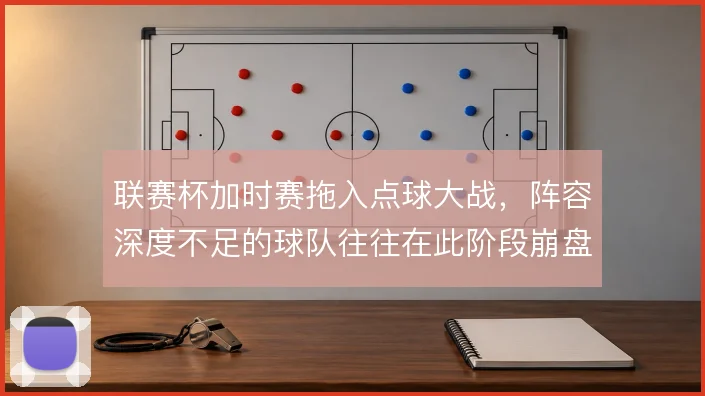 联赛杯加时赛拖入点球大战,阵容深度不足的球队往往在此阶段崩盘